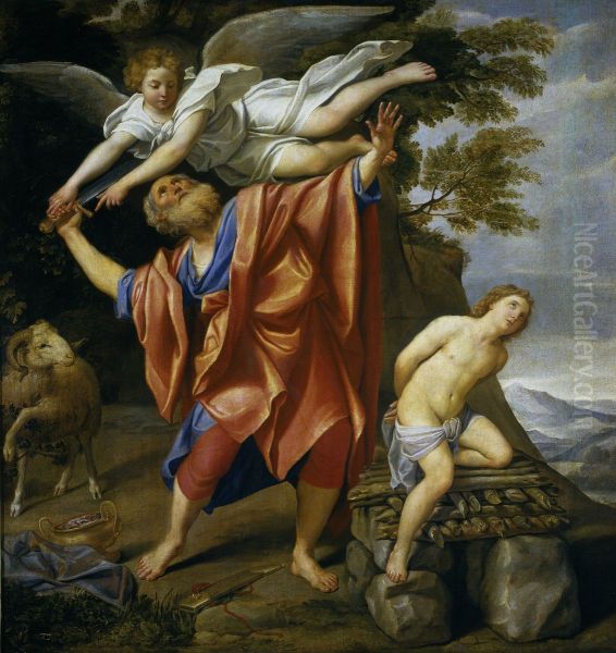 The Sacrifice of Abraham Oil Painting by Domenico Zampieri (Domenichino)