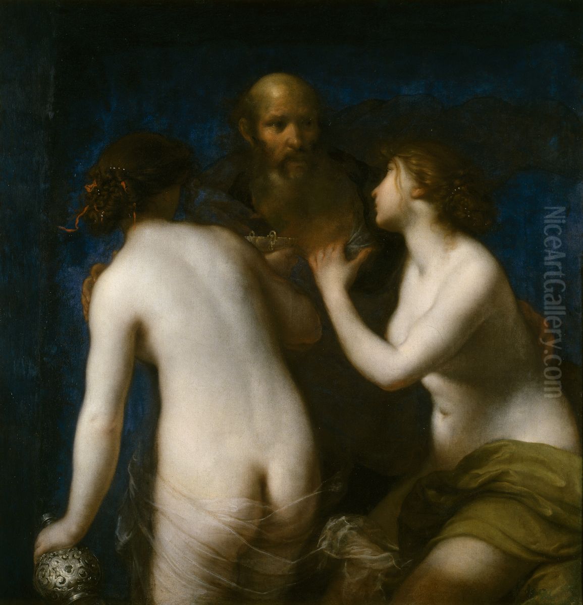 Lot y sus hijas Oil Painting by Francesco Furini