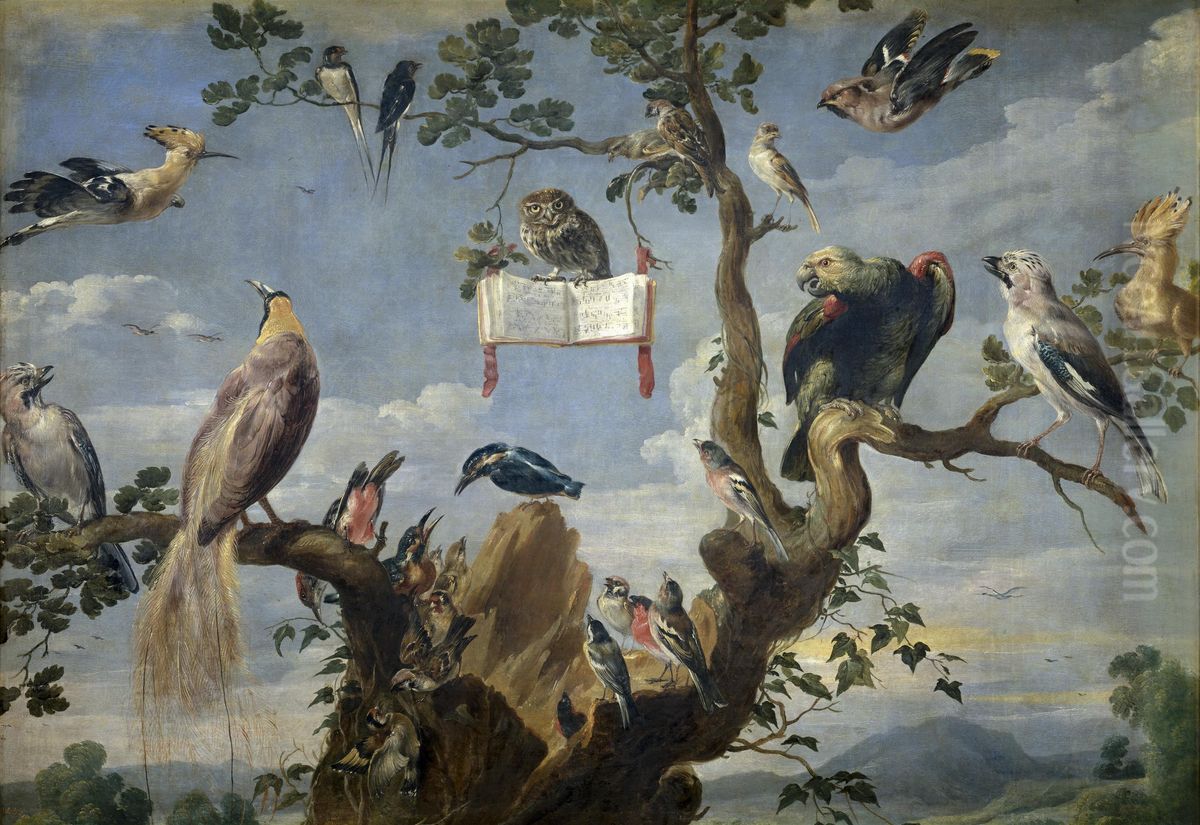 Concert of Birds Oil Painting by Frans Snyders