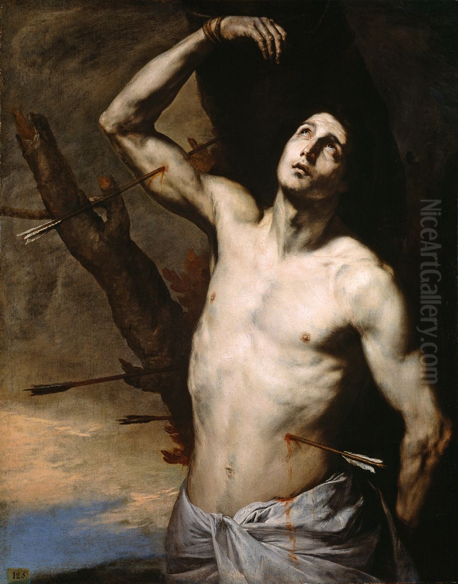 San Sebastian Oil Painting by Jusepe de Ribera