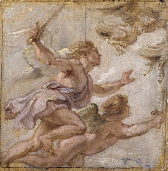 La persecucion de las Harpias Oil Painting by (studio of) Rubens, Peter Paul
