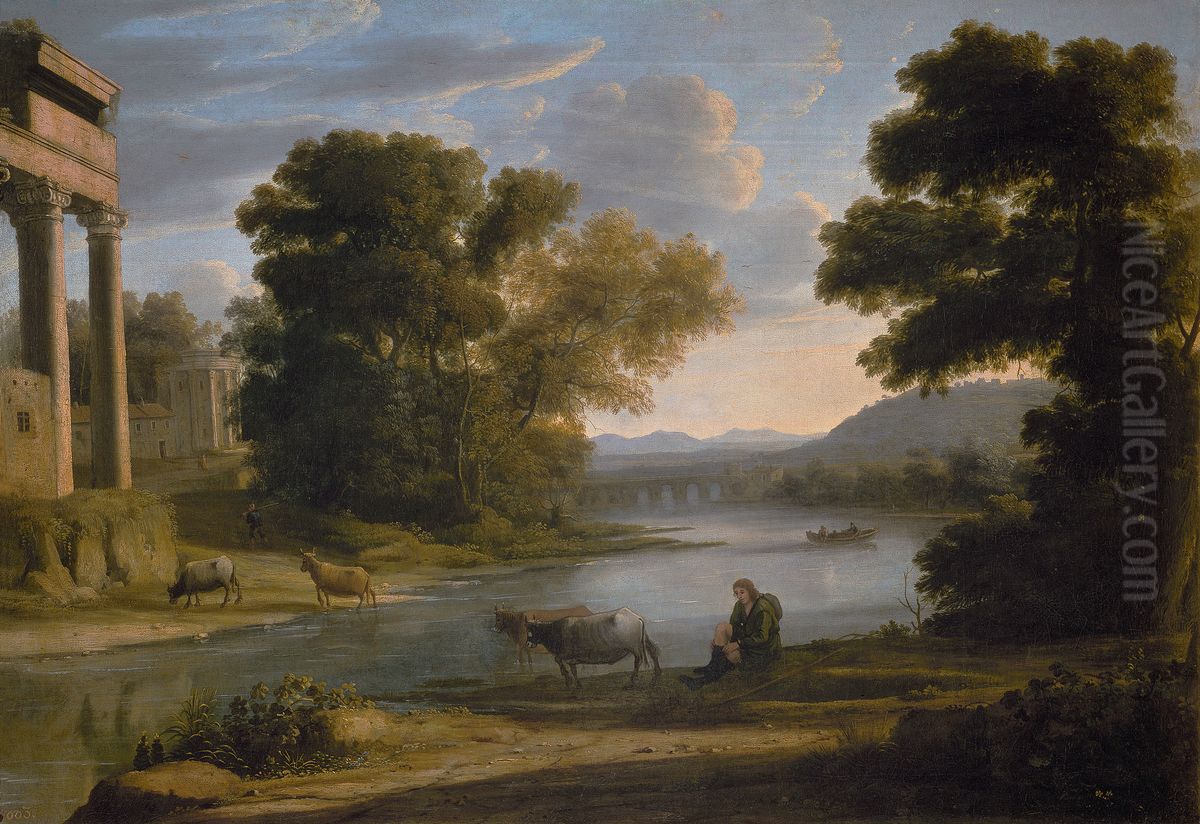 El vado Oil Painting by Claude Lorrain (Claude Gellee)
