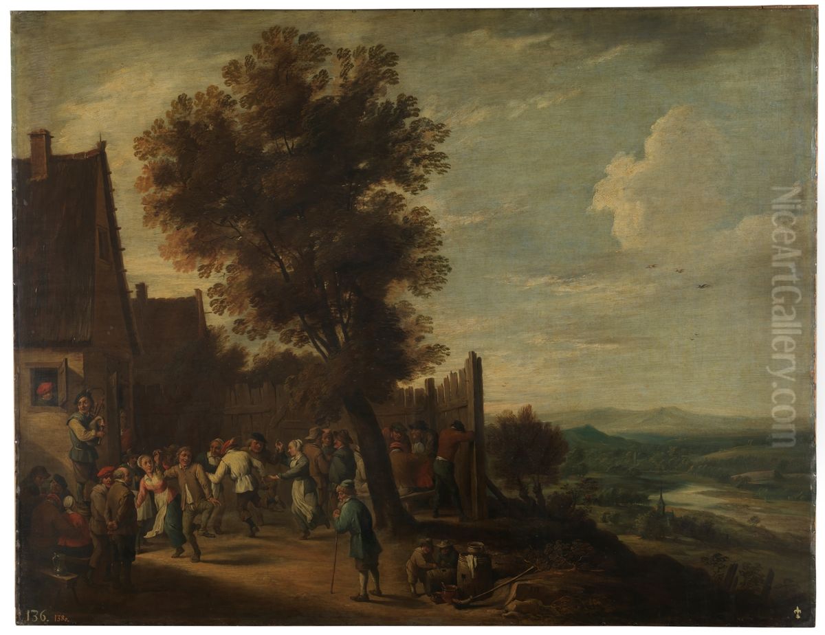 Country feast Oil Painting by David Teniers the Younger