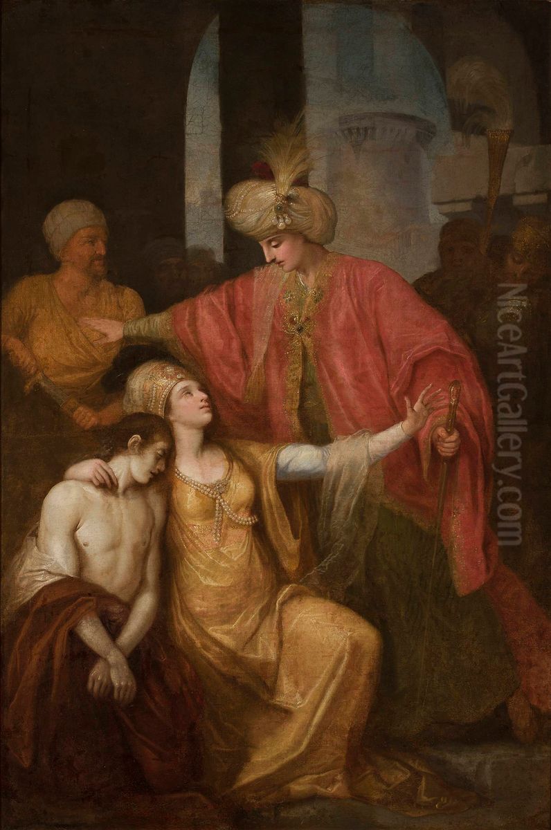 Biblical scene Oil Painting by Franciszek Smuglewicz