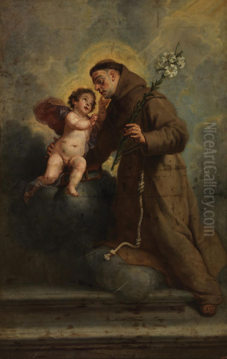 St Anthony of Padua with the Child Jesus Oil Painting by Gaspar De Crayer