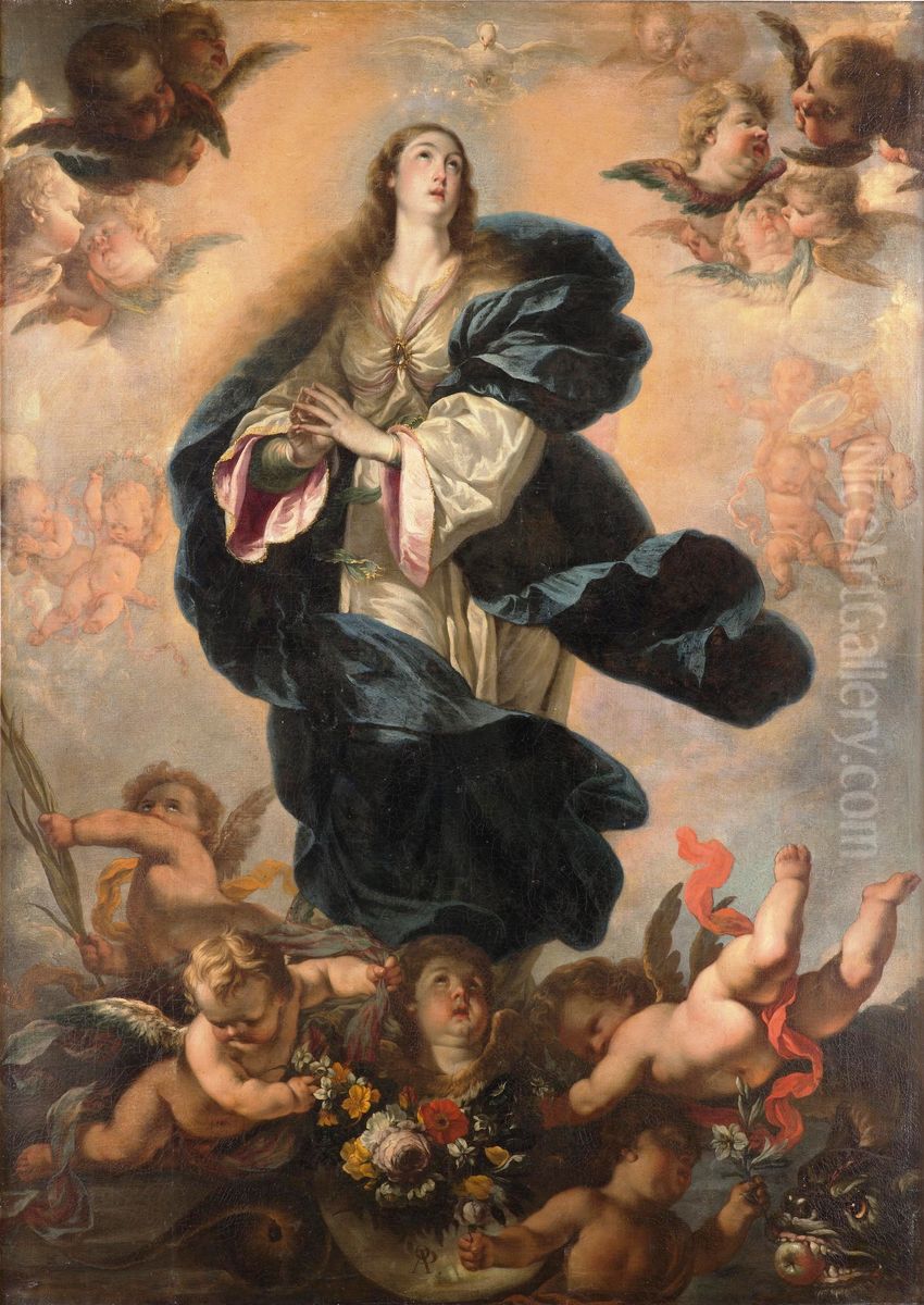 La Inmaculada Concepcion Oil Painting by Antonio Palomino