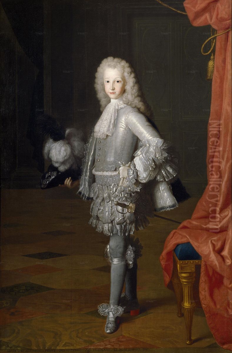 Luis I, principe de Asturias Oil Painting by Michel Ange Houasse
