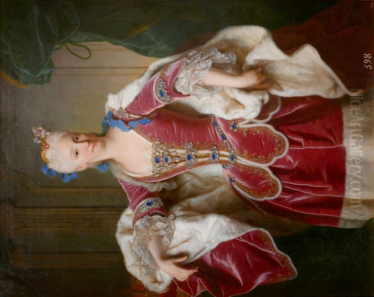 Isabel de Farnesio, reina de Espana Oil Painting by Jean Ranc