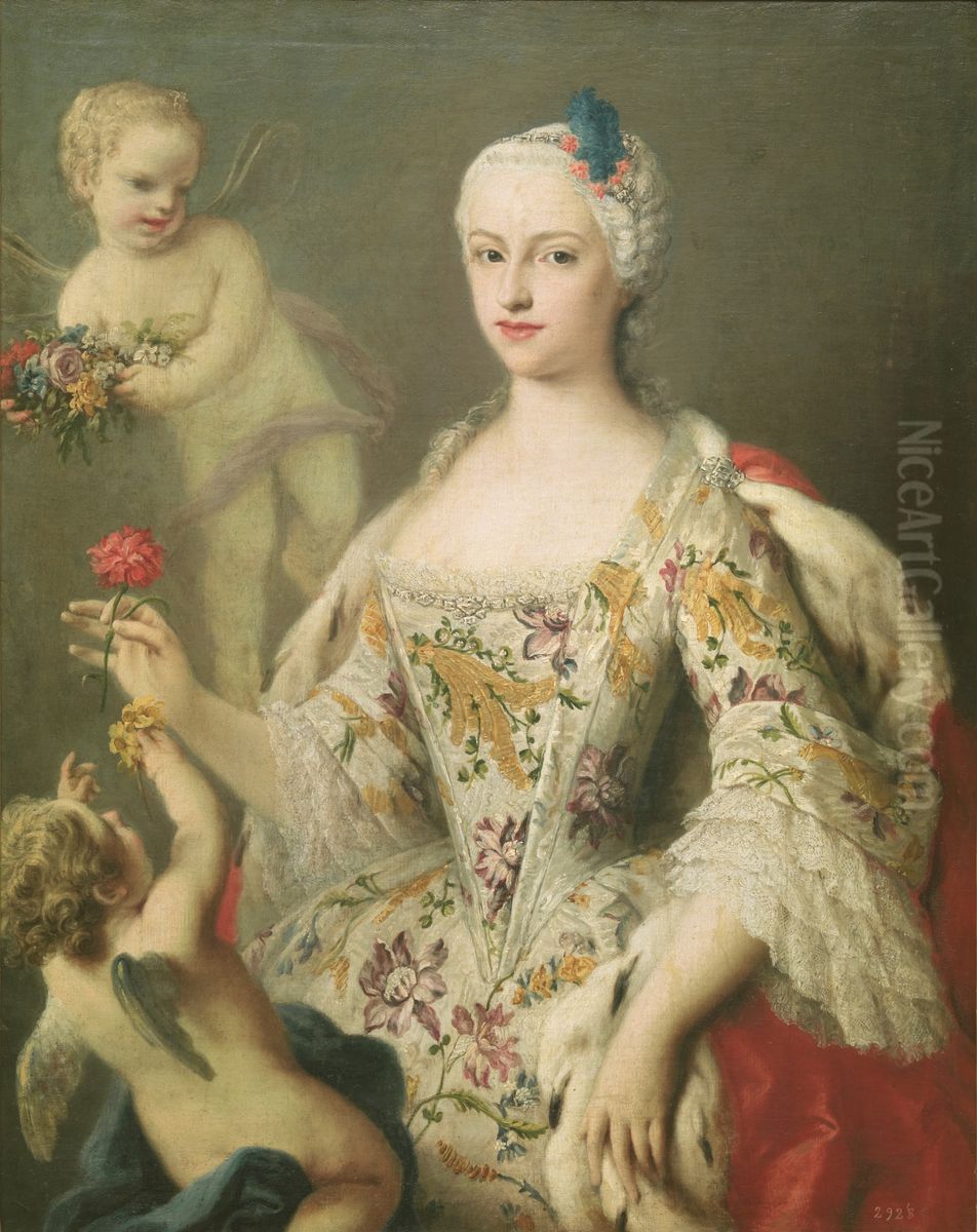 The Infanta Maria Antonia Fernanda, Daughter of Philip V Oil Painting by Jacopo Amigoni