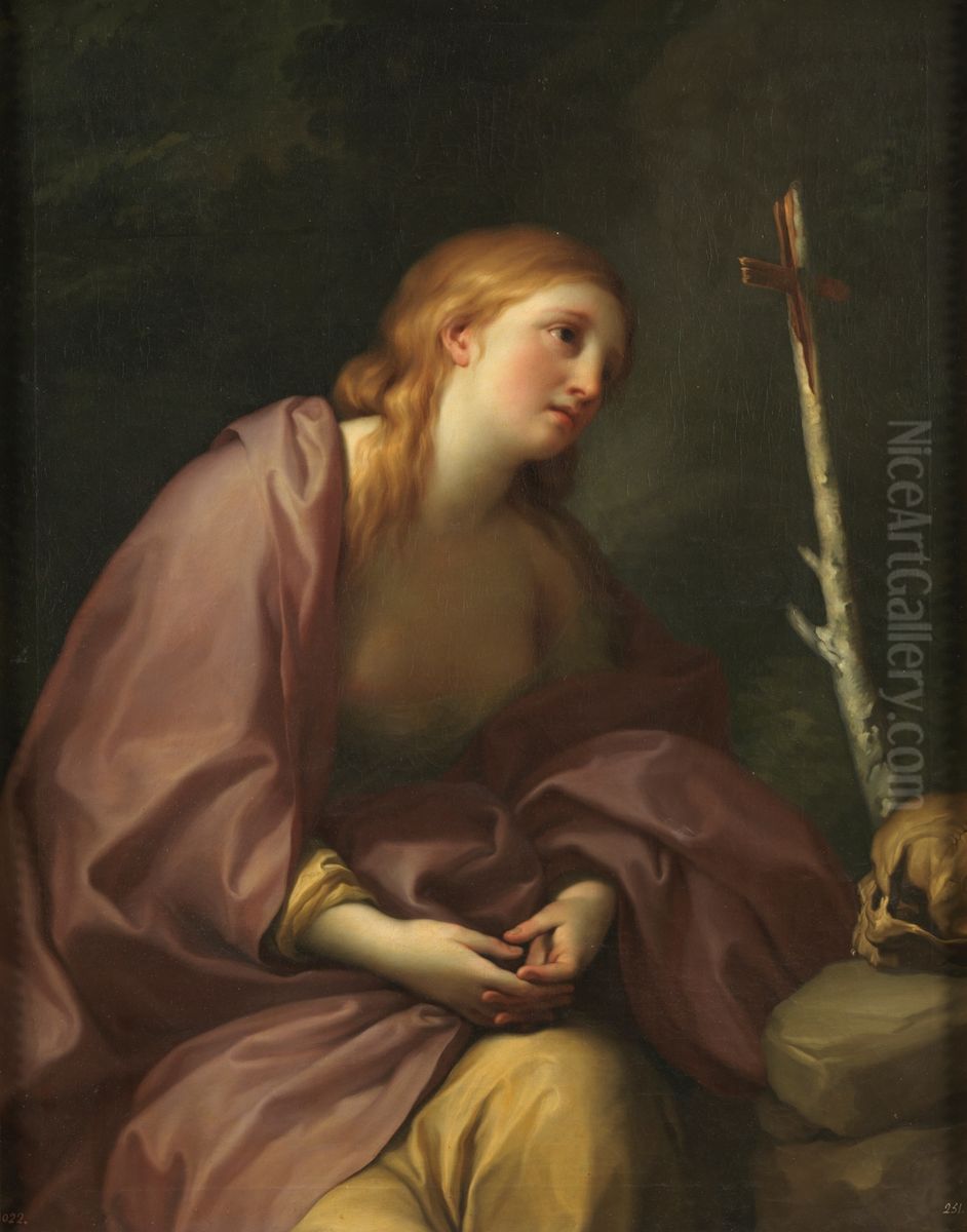 Magdalena penitente Oil Painting by Anton Raphael Mengs
