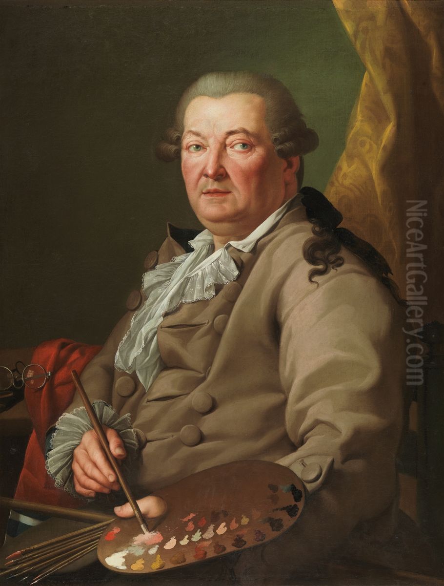 El pintor Antonio Gonzalez Velazquez Oil Painting by Zacarias Gonzalez Velazquez
