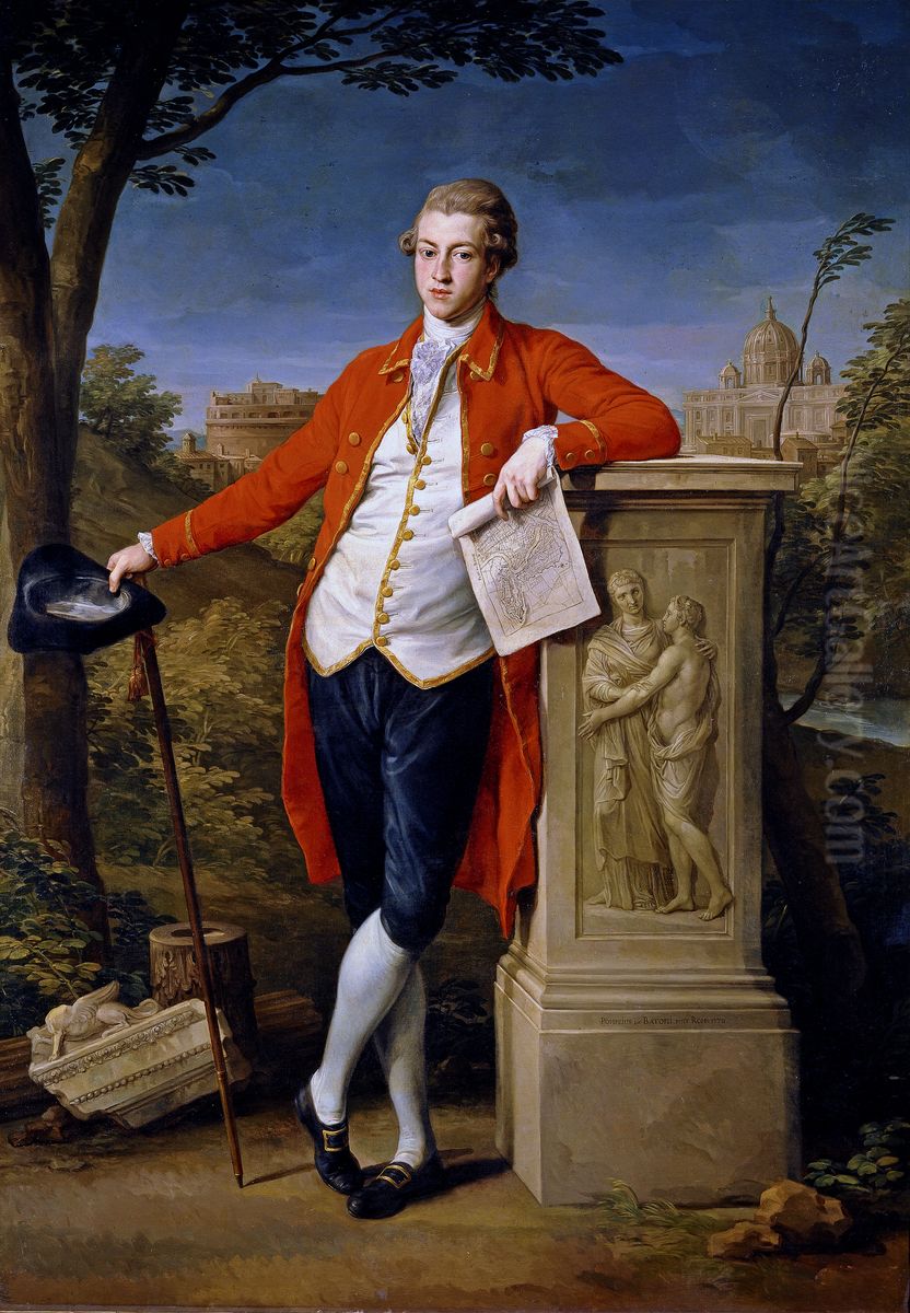 Portrait ofFrancis Basset, 1st Baron de Dunstanville and Basset(1757-1835) Oil Painting by Pompeo Batoni