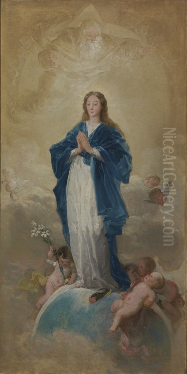 Inmaculada Concepcion Oil Painting by Francisco Goya Fuendetodos