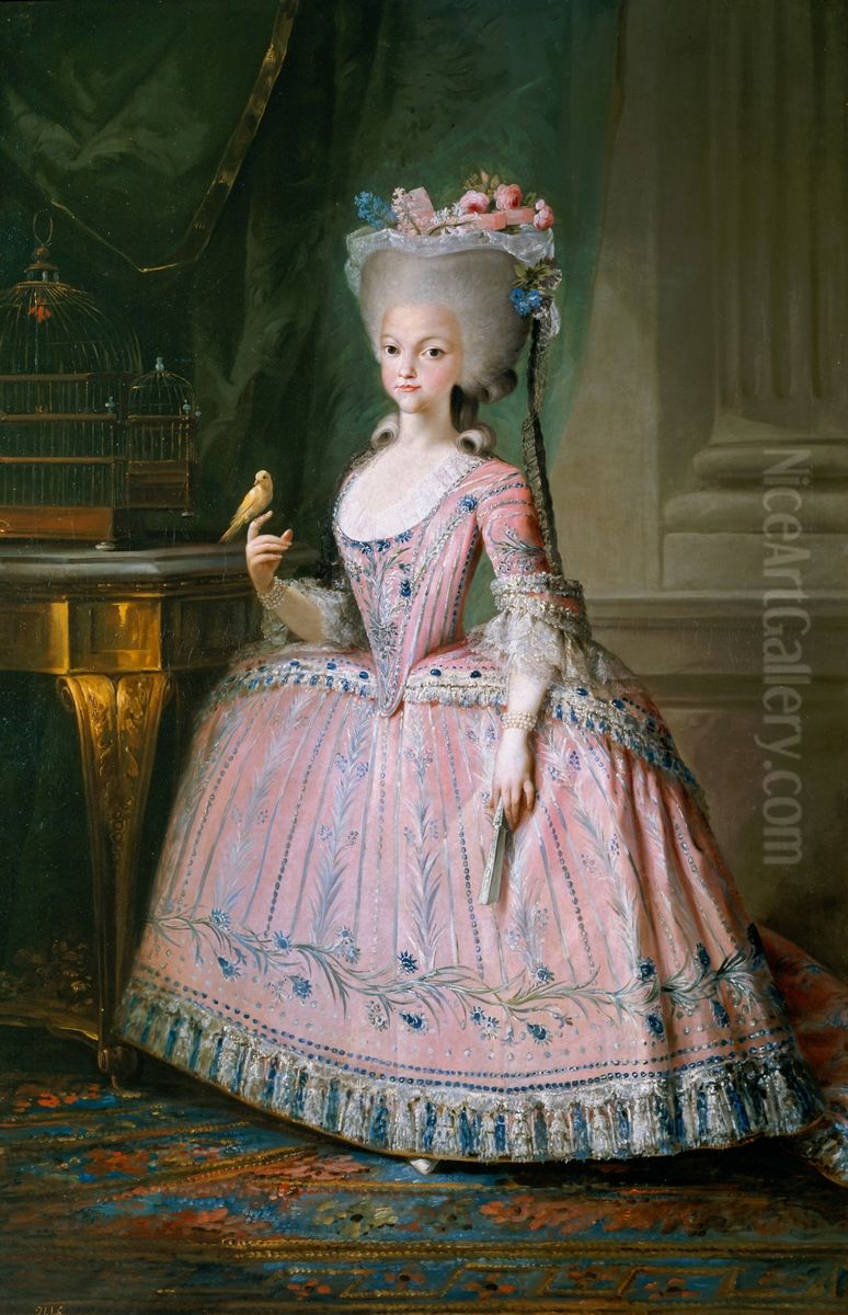 Carlota Joaquina, Infanta of Spain and Queen of Portugal Oil Painting by Mariano Salvador Maella