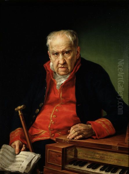 Felix Maximo Lopez, primer organista de la Real Capilla Oil Painting by Vicente Lopez Portana