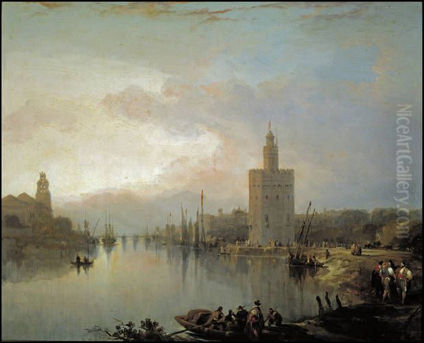 The Torre del Oro Oil Painting by David Roberts