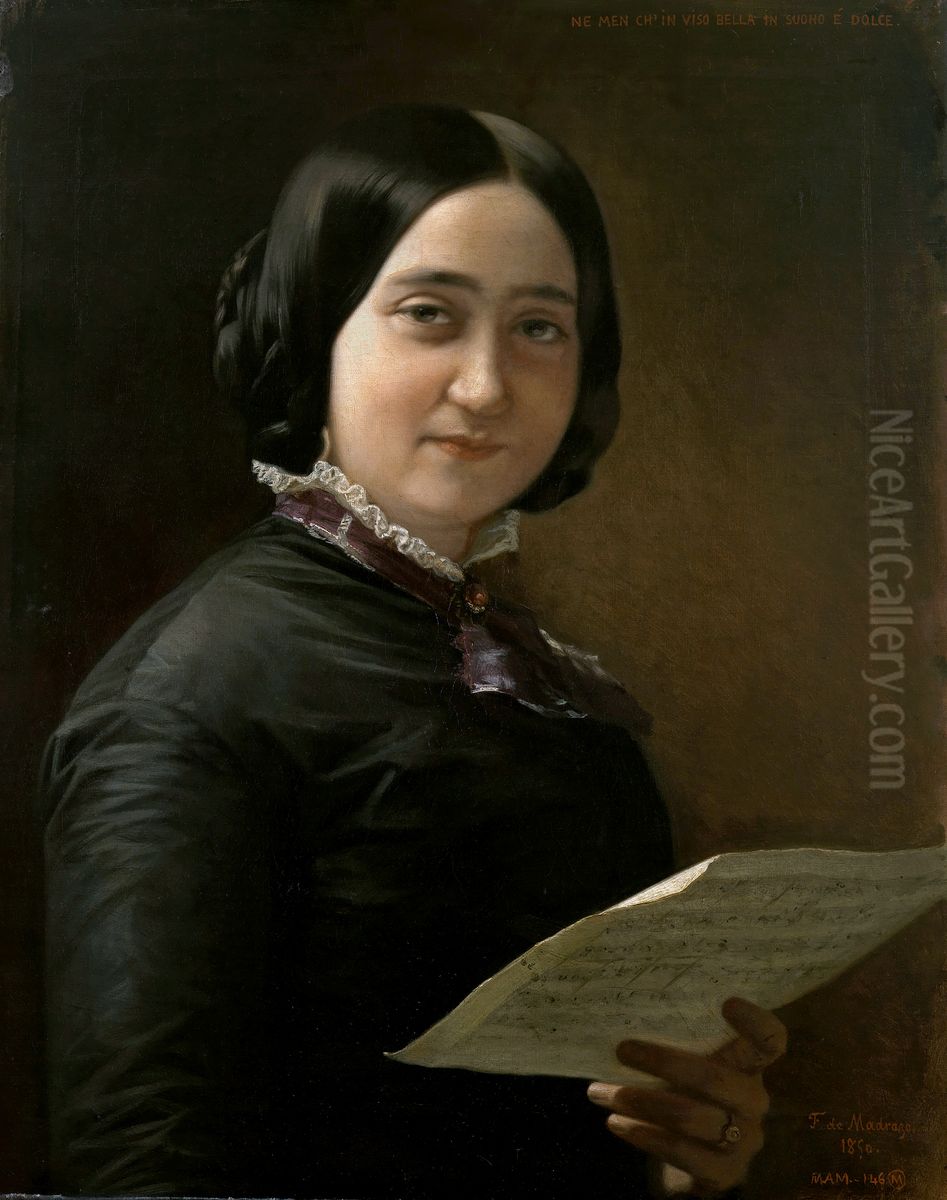 Sofia Vela y Querol Oil Painting by Federico de Madrazo y Kuntz