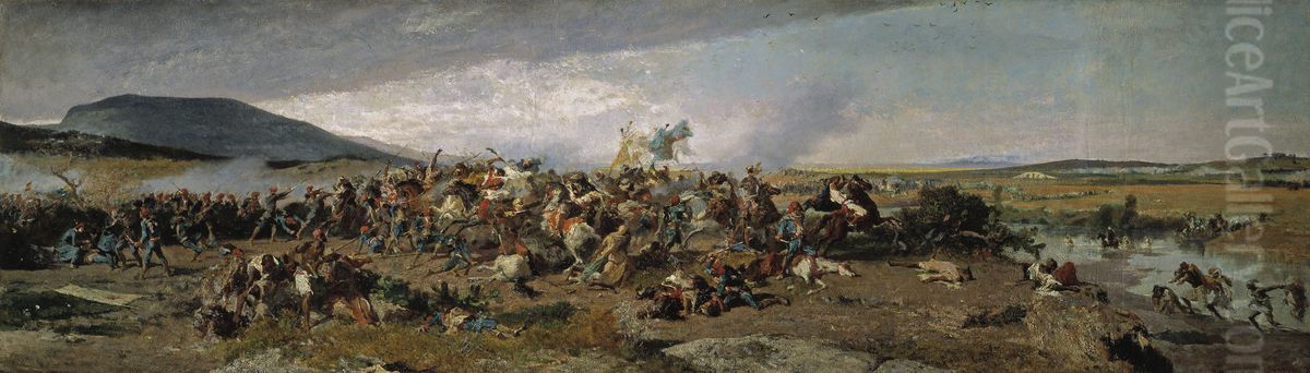 The Battle of Wad-Rass Oil Painting by Maria Fortuny Marsal