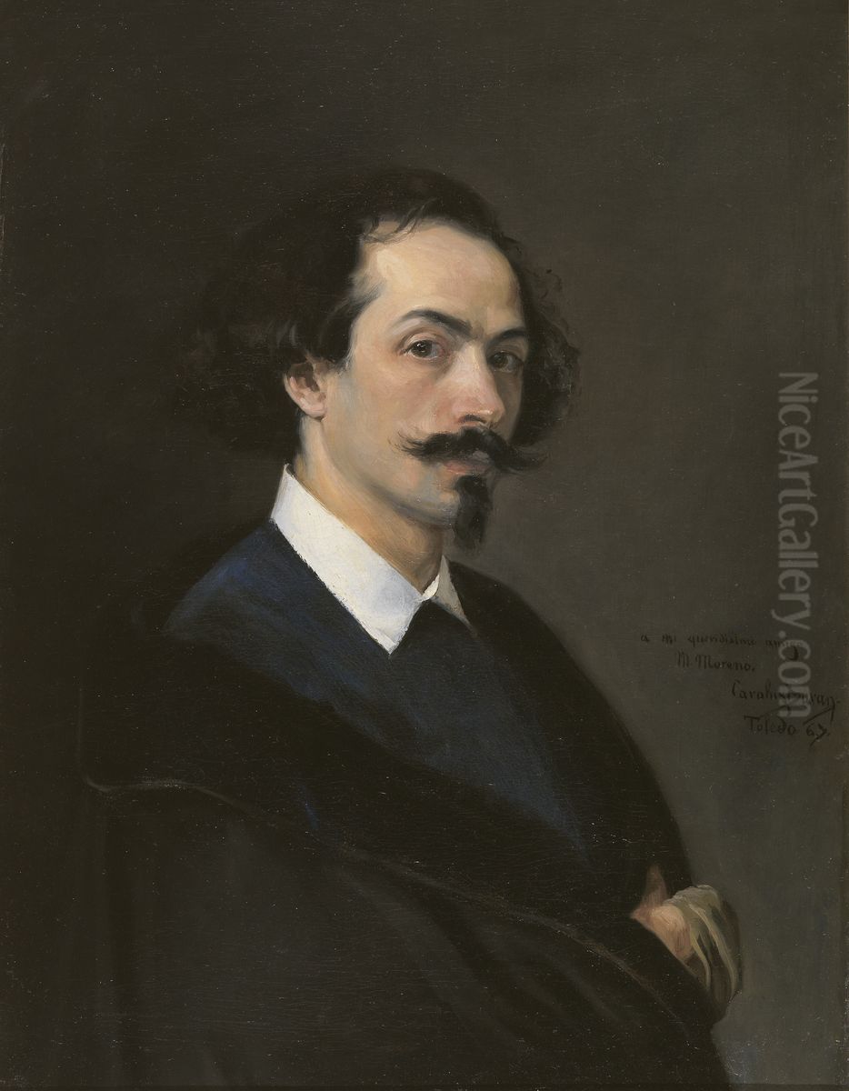 Painter Matias Moreno Oil Painting by Carolus-Duran