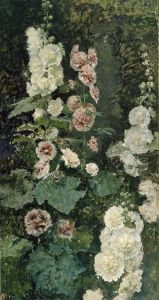 Hollyhocks