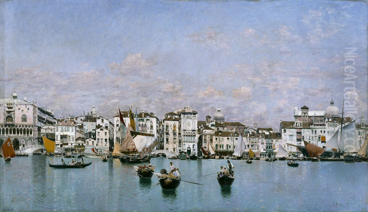 La Riva degli Schiavoni en Venecia Oil Painting by Martin Rico