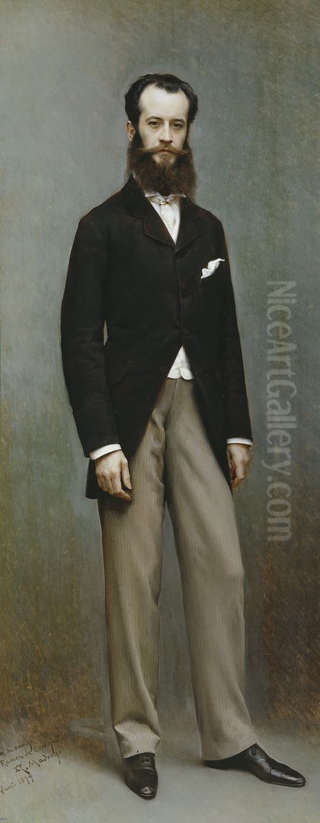 Ramon de Errazu Oil Painting by Raimundo de Madrazo y Garreta