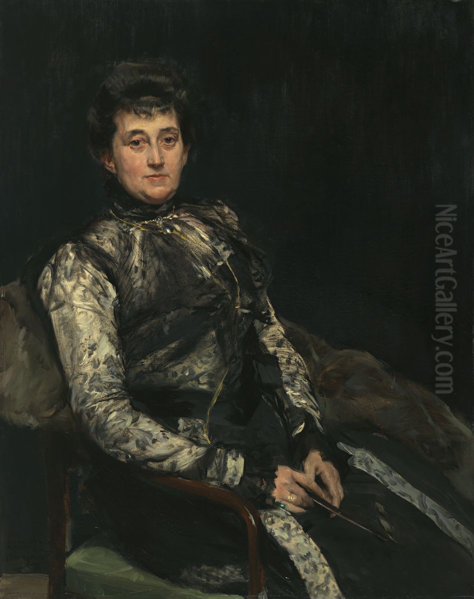 Portrait of Maria Teresa Moret y Remisa, senora de Beruete Oil Painting by Joaquin Sorolla