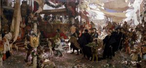 The Baptismal procession of Prince Juan, son of the Catholic Kings, through the streets of Seville