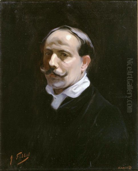 Self-portrait Oil Painting by Antonio Fillol