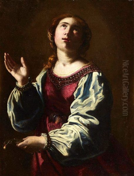 Santa Apollonia Oil Painting by Artemisia Gentileschi