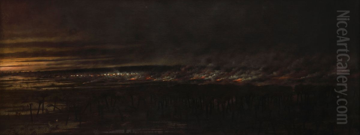 Yatayti Cora, 2 de julio de 1866 Oil Painting by Luis Candido Lopez