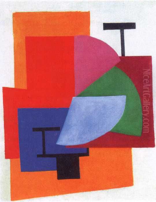 Suprematism Oil Painting by Olga Rozanova
