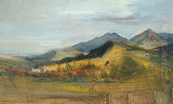 Landscape, Motueka Oil Painting by Mina Arndt