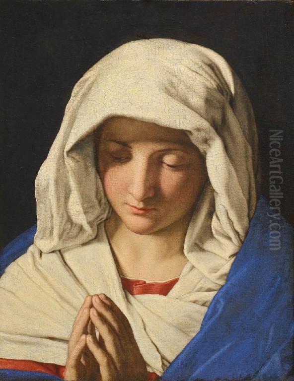 Virgin in Prayer Oil Painting by Giovanni Battista Salvi da Sassoferrato