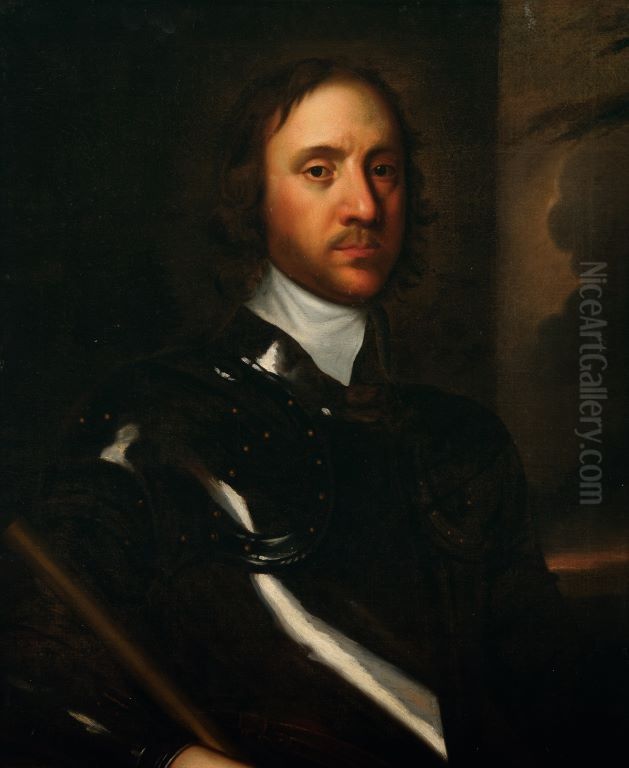 Oliver Cromwell Oil Painting by Robert Walker