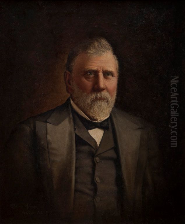 Portrait of Richard John Seddon Oil Painting by Ellen Von Meyern