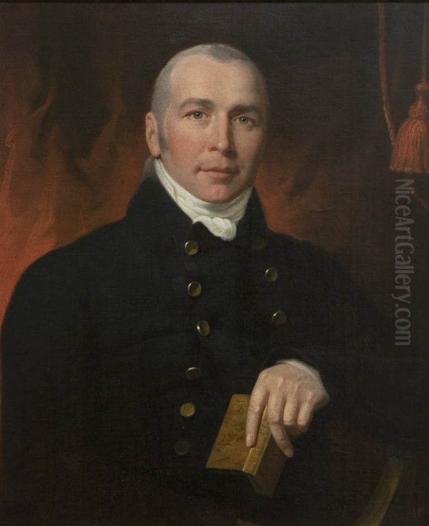 Portrait of Doctor Simmons, Physician to King George III Oil Painting by John Hoppner