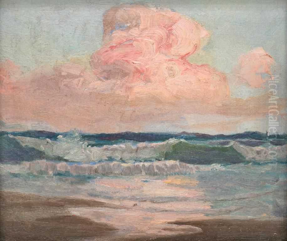 Off Kaikoura Oil Painting by George Edmund Butler