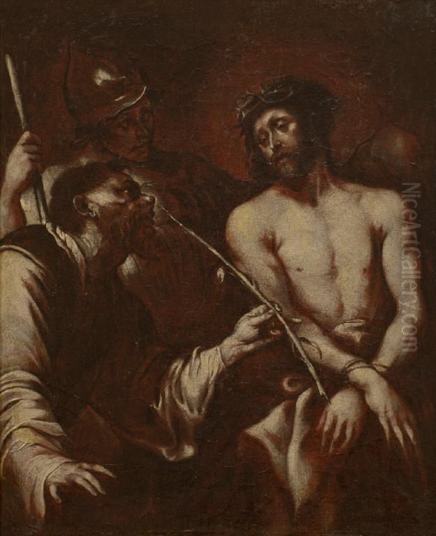 The Scorning of Christ (Christ Mocked) Oil Painting by Sir Anthony Van Dyck