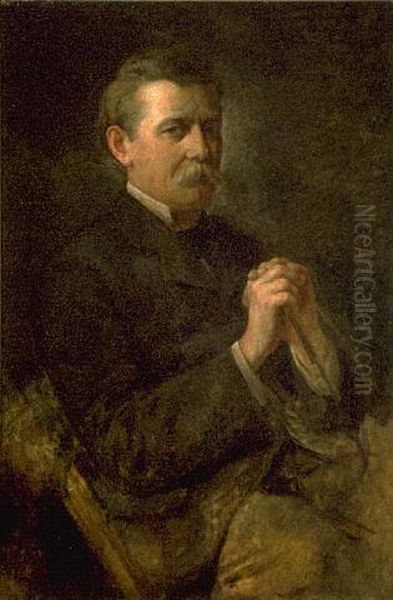 Self portrait Oil Painting by Louis John Steele