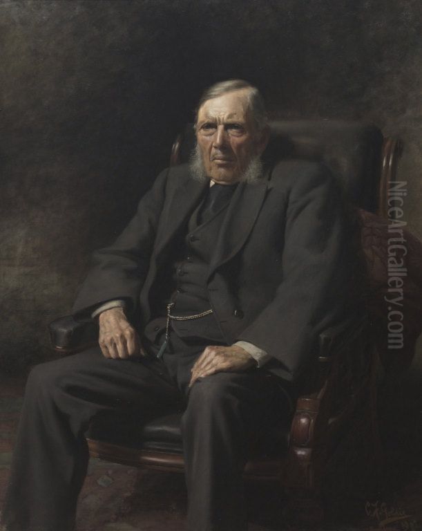 The Hon William Swanson MLC Oil Painting by C. F. Goldie
