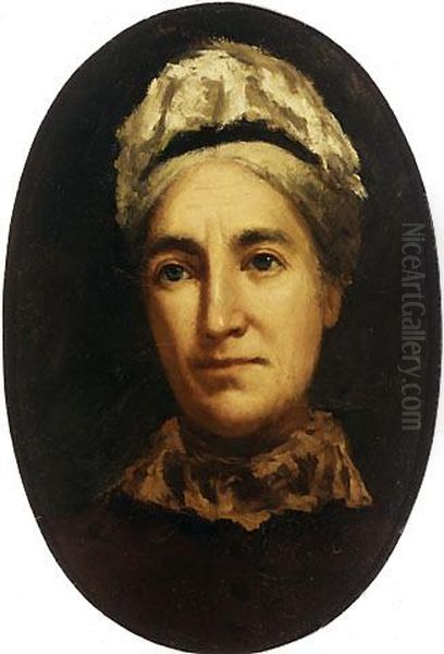 Portrait of Mrs Kate Macdonald, widow of Chief Judge John Edwin Macdonald Oil Painting by Kate Sperrey