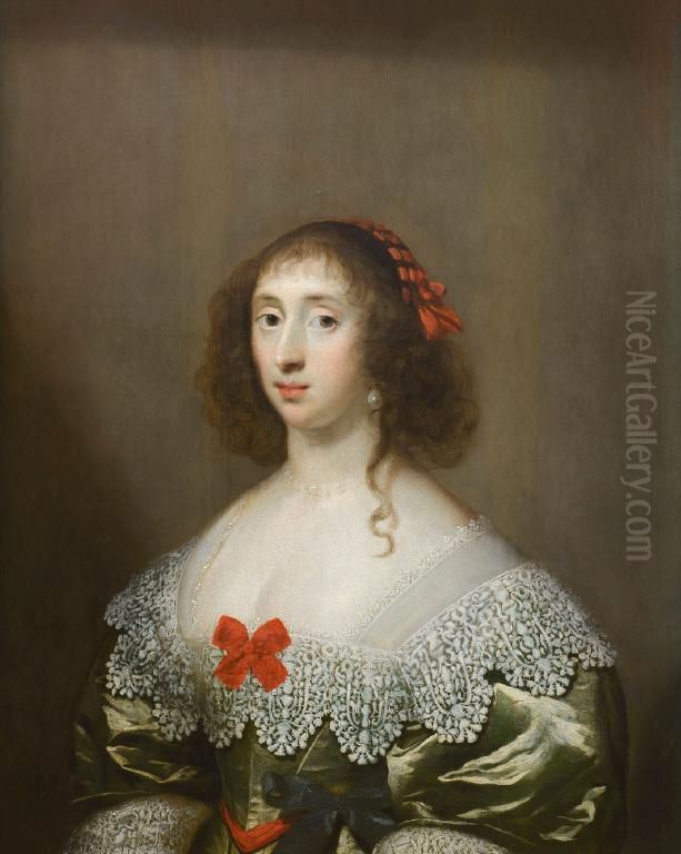 Portrait of a Lady Oil Painting by Cornelis Janssens van Ceulen