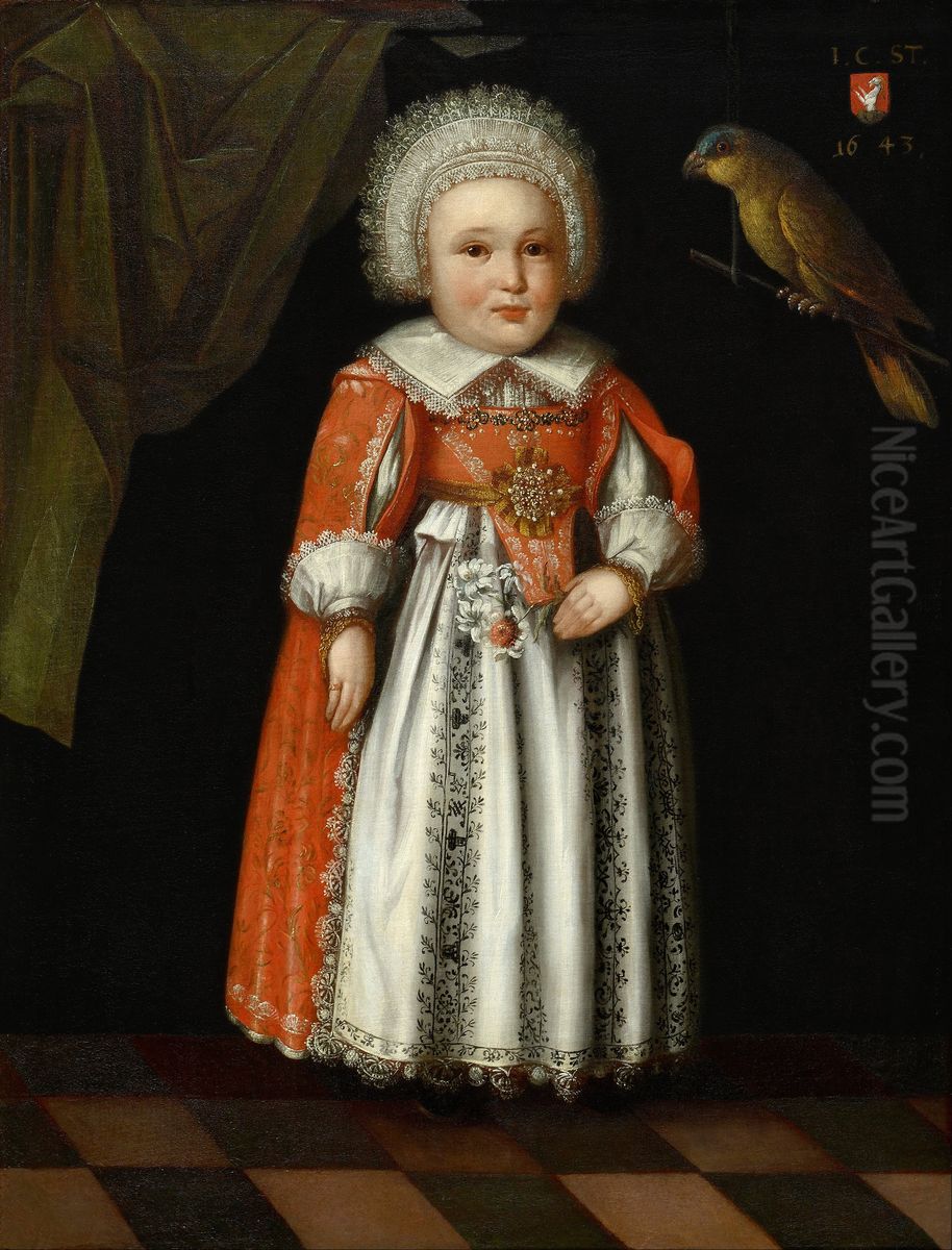 Johanna Katharina Steiger, Aged 2 Oil Painting by Albrecht Kauw
