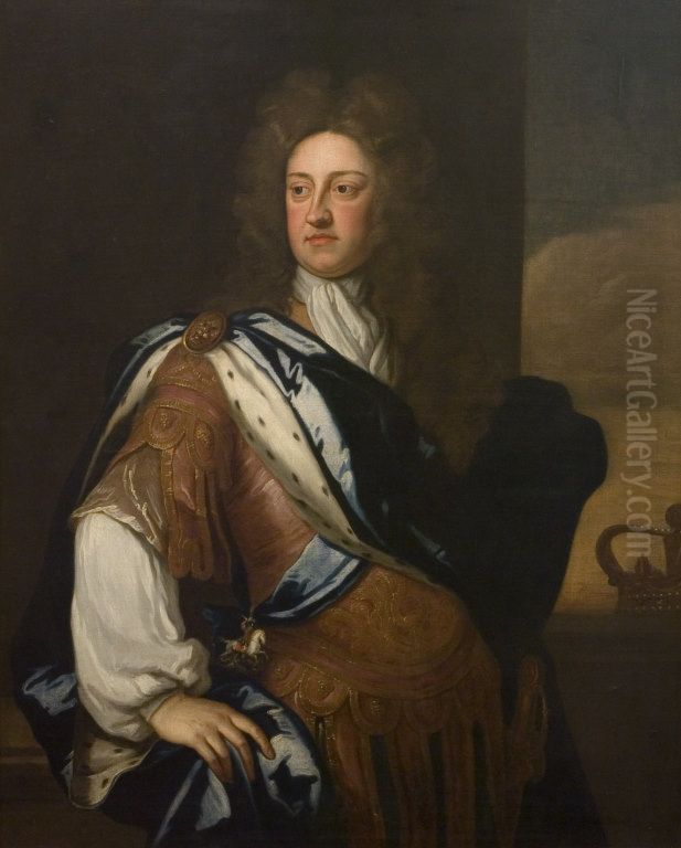 King George I Oil Painting by Michael Dahl