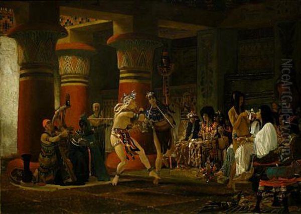 Egyptians 3,000 years ago Oil Painting by Lawrence Alma-Tadema