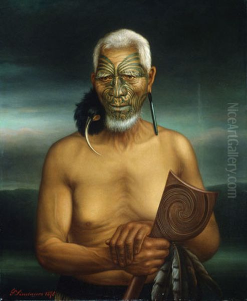 Tukukino Te Ahiataewa Oil Painting by Gottfried Lindauer