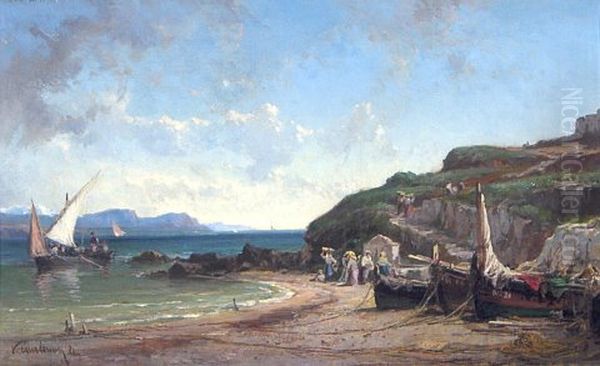 Saint Tropez, Var, France Oil Painting by Vincent Courdouan