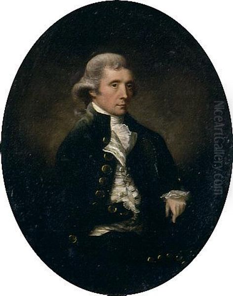 Portrait of Mr John Fowler Oil Painting by John Raphael Smith