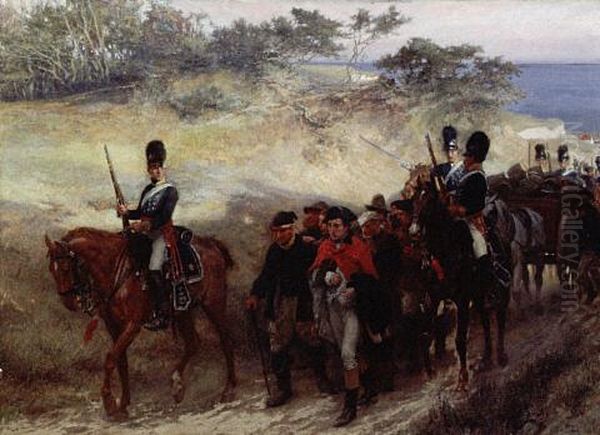 The Free Traders Oil Painting by Andrew Carrick Gow